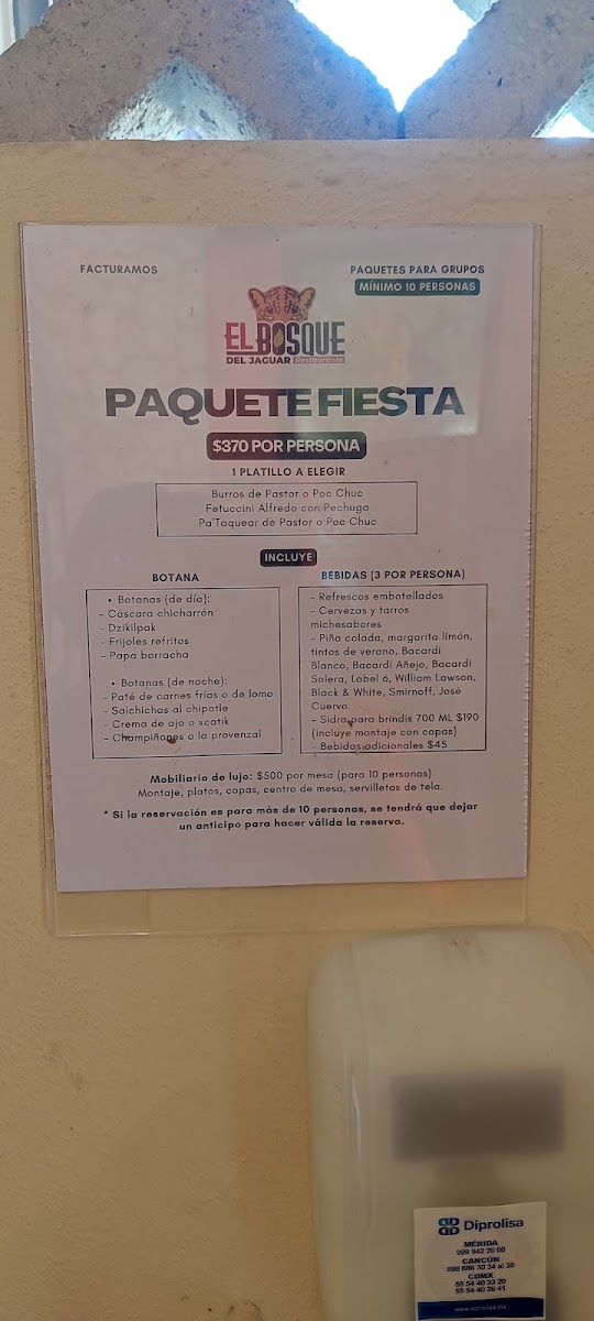Del Bosque Menu - Image 2
