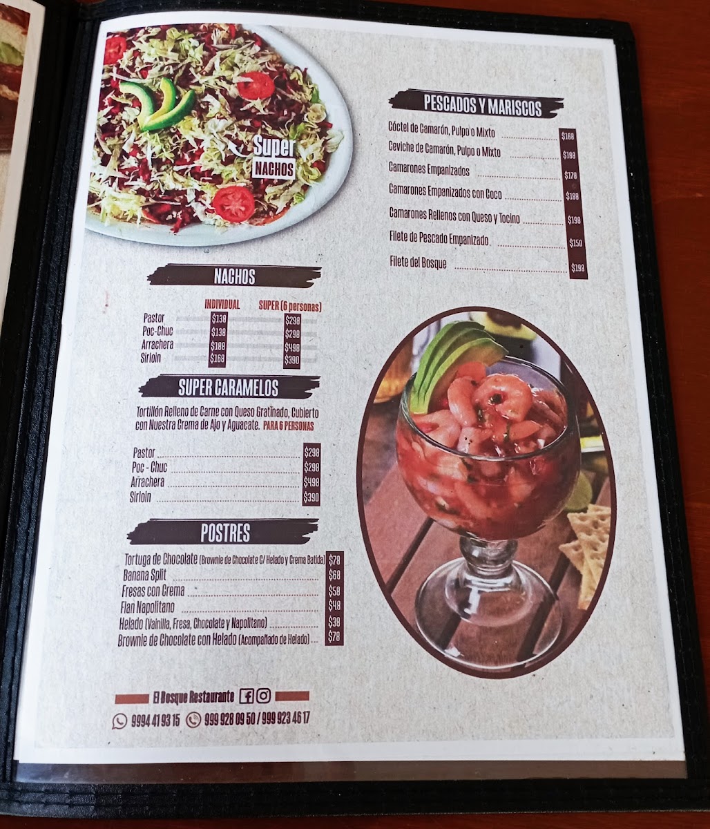 Del Bosque Menu - Image 3