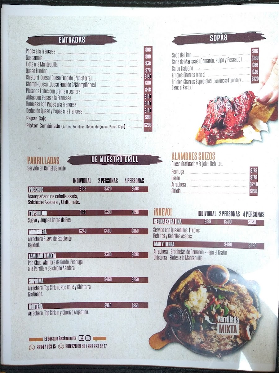 Del Bosque Menu - Image 4