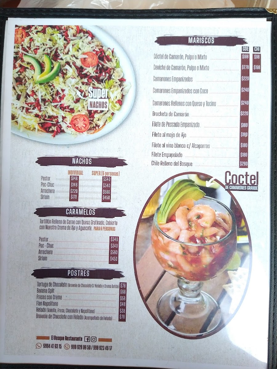 Del Bosque Menu - Image 5